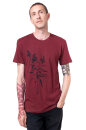 Männershirt Schilf weinrot