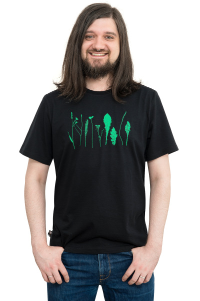 Männershirt Kenia Finnischer Garten schwarz M