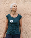 Frauenshirt Pusteblume dunkelgrün L