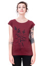 Bio- & Fairtrade-Frauenshirt Schilf, ruby S