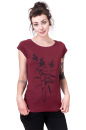 Bio- & Fairtrade-Frauenshirt Schilf, ruby L
