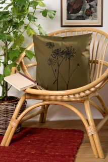 Bio-Kissenbezug Schierling, olive 40*40
