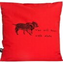 Bio-Kissenbezug Frischlinge rot 40x40 cm