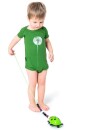 Bio-Babybody Pusteblume, grün S (0-3 Monate)