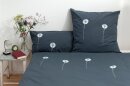 Bio-Bettwäsche Pusteblumen, anthrazit