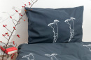 Bio-Bettwäsche Schafgarbe, anthrazit 135*200 & 80*80 cm