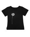 Frauen T-Shirt Kenia Pusteblume schwarz