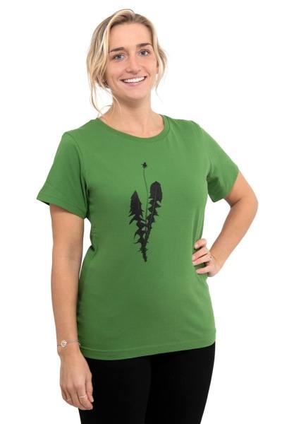 Frauen T-Shirt Kenia Löwenzahn leaf green XL