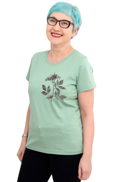 Frauen T-Shirt Kenia Holunder mintgrün S