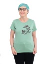Frauen T-Shirt Kenia Holunder mintgrün S