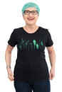 Frauen T-Shirt Kenia Finnischer Garten schwarz