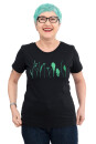 Frauen T-Shirt Kenia Finnischer Garten schwarz M