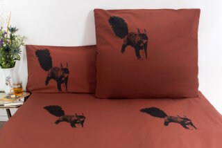 Bio-Bettwäsche Eichhörnchen, foxy
