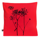 Bio-Kissenbezug Schierling, rot 40x40 cm