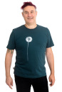Männershirt Kenia Pusteblume dunkelgrün M