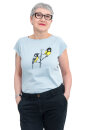 Frauen Raglan-Shirt Kenia Kohlmeisen hellgrau