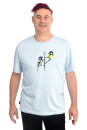 Männershirt Kenia Kohlmeisen hellgrau XL