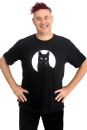 Männershirt Kenia Schwarzer Kater schwarz XXL