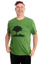 Männershirt Kenia Baum im Oderbruch leaf green