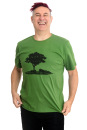 Männershirt Kenia Baum im Oderbruch leaf green L