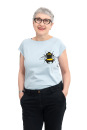 Frauen Raglan-Shirt Kenia Erdhummel hellgrau XL