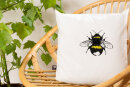 Bio-Kissenbezug Erdhummel, weiß 40*40
