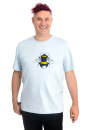 Männershirt Kenia Fair Trade Erdhummel, hellgrau
