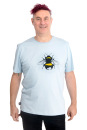 Männershirt Kenia Fair Trade Erdhummel, hellgrau