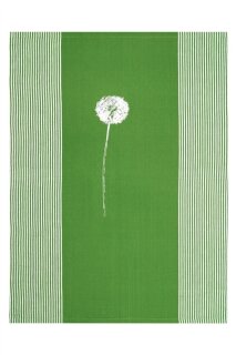 Handgewebtes Geschirrtuch Pusteblume leaf green