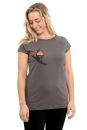 Frauen Raglan-Shirt Kenia Rotkehlchen dunkelgrau L