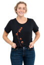 Frauen T-Shirt Kenia Physalis schwarz