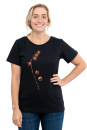Frauen T-Shirt Kenia Physalis schwarz XL