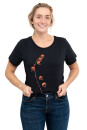 Frauen T-Shirt Kenia Physalis schwarz XL