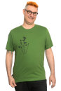Männershirt Kenia Klee leaf green