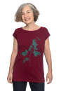 Frauenshirt Brombeere weinrot S