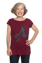 Frauenshirt Brombeere weinrot L