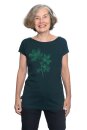 Frauen Raglan-Shirt Kenia Kastanie dunkelgrün