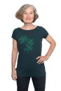 Frauen Raglan-Shirt Kenia Kastanie dunkelgrün M
