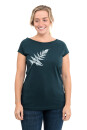 Frauenshirt Kenia Fair Trade Raglan Farn, dunkelgrün XXL