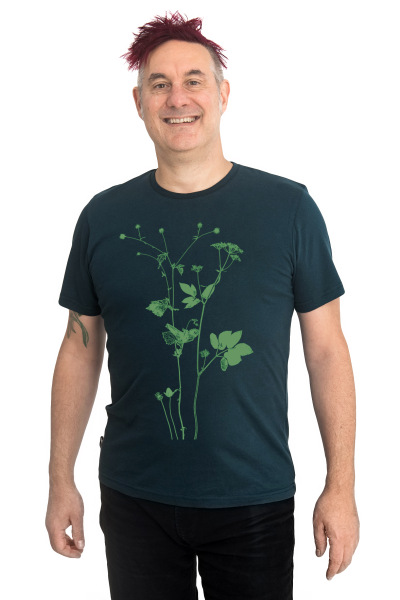Männershirt Kenia Lovely Unkraut dunkelgrün M