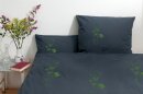 Bio-Bettwäsche Lovely Unkraut, anthrazit