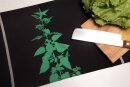 Bio&Fair-Trade Geschirrtuch Brennnesseln, schwarz