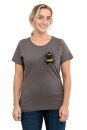 Frauen T-Shirt Kenia Erdhummel dunkelgrau