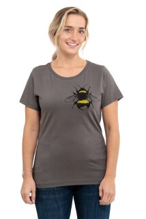Frauen T-Shirt Kenia Erdhummel dunkelgrau M