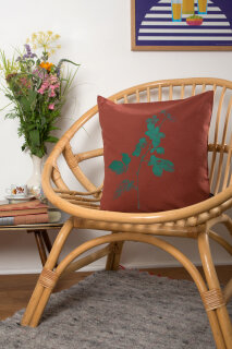 Bio-Kissenbezug Brombeere, foxy 40x40