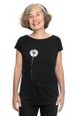 Frauen Raglan-Shirt Kenia Pusteblume schwarz