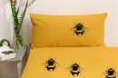 Bio-Bettwäsche Erdhummel, curry 135*200 & 80*40 cm
