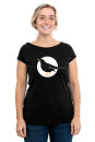 Frauen Raglan-Shirt Kenia Amsel schwarz