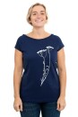 Frauen Raglan-Shirt Kenia Schafgarbe dunkelblau L