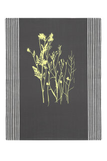 Handgewebtes Geschirrtuch Wilde Wiese graphit